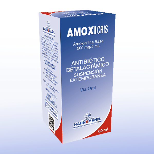 Amoxicris 500 mg X 60 mL - Suspensión