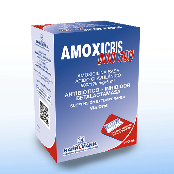 Amoxicris Duo 500 mg X 100 ml – Suspensión