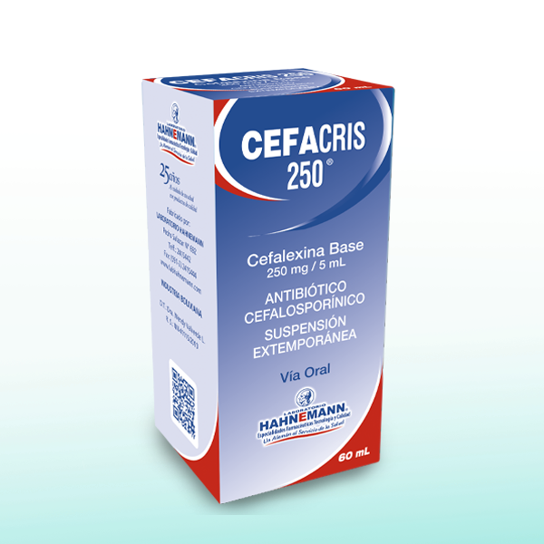Cefacris 250 mg X 60 ml - Suspensión