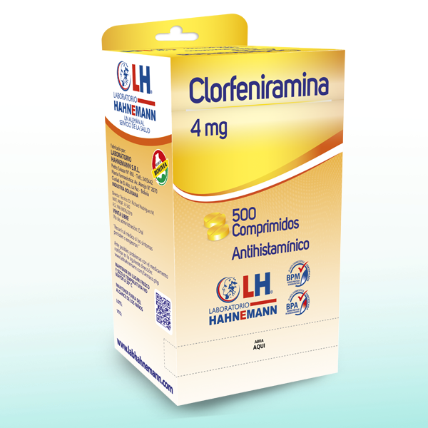 Clorfeniramina 4 mg - Comprimido