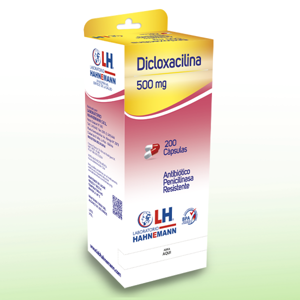 Dicloxacilina 500 mg -  Cápsulas